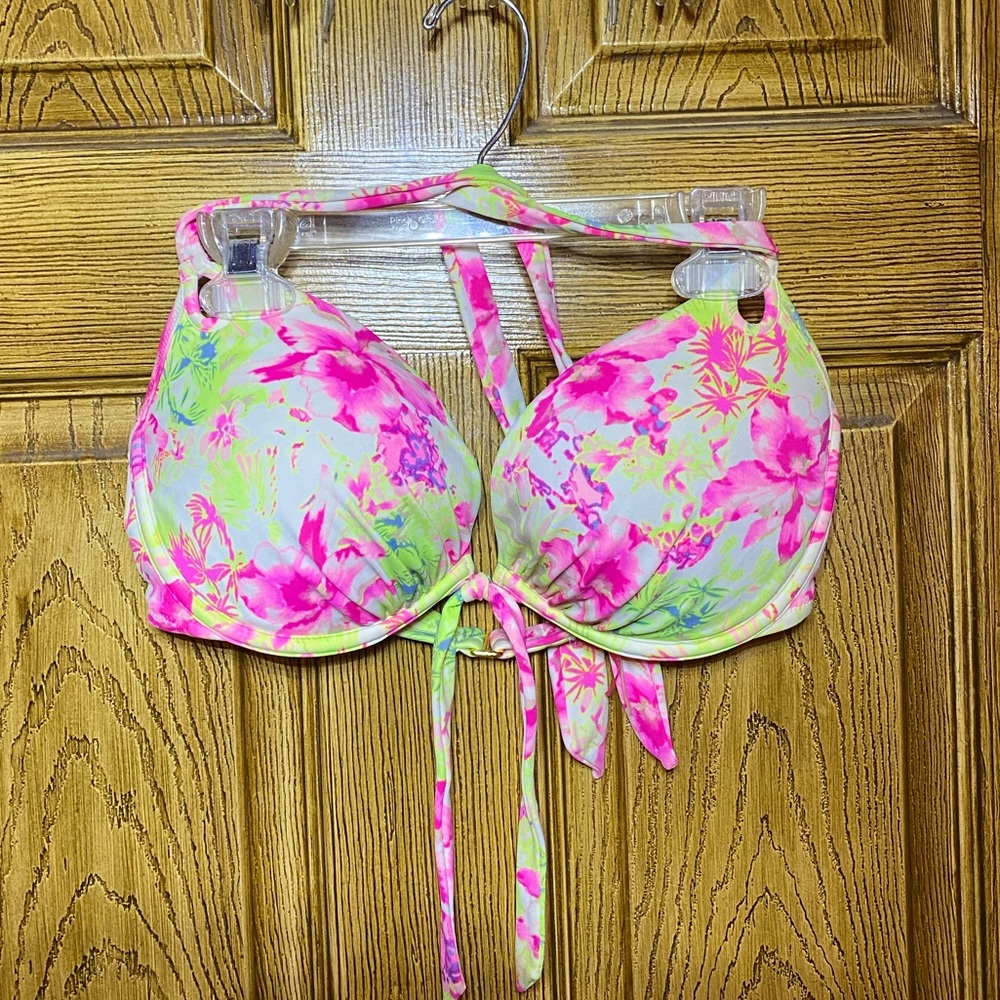 36D Victoria Secret neon push up swim bikini top